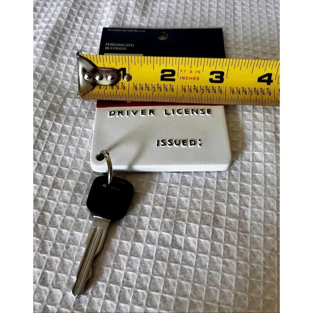 New-Driver's License & Key-Custom-Christmas Ornament-Great For “New Driver”-
